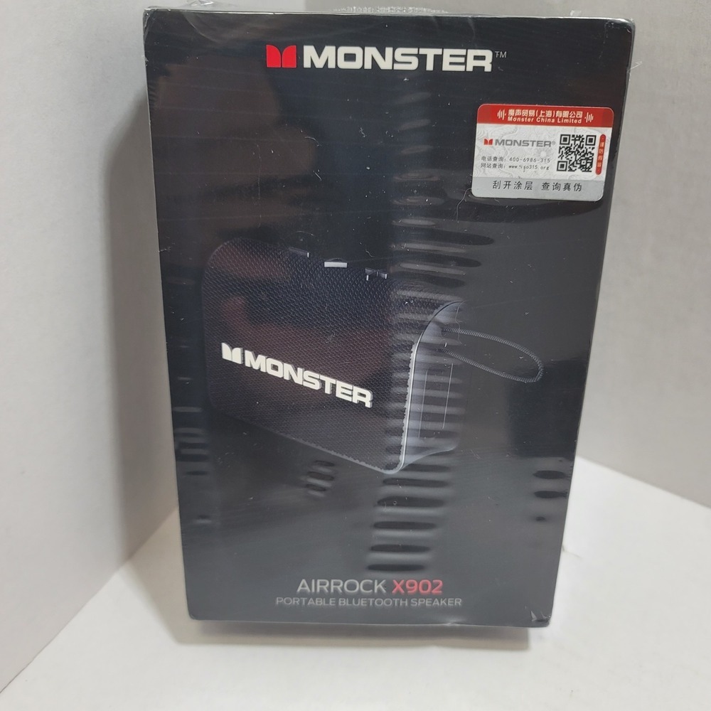 Monster X902 Portable Bluetooth Speaker Black Pocket Size SUPPORTS TF card & USB